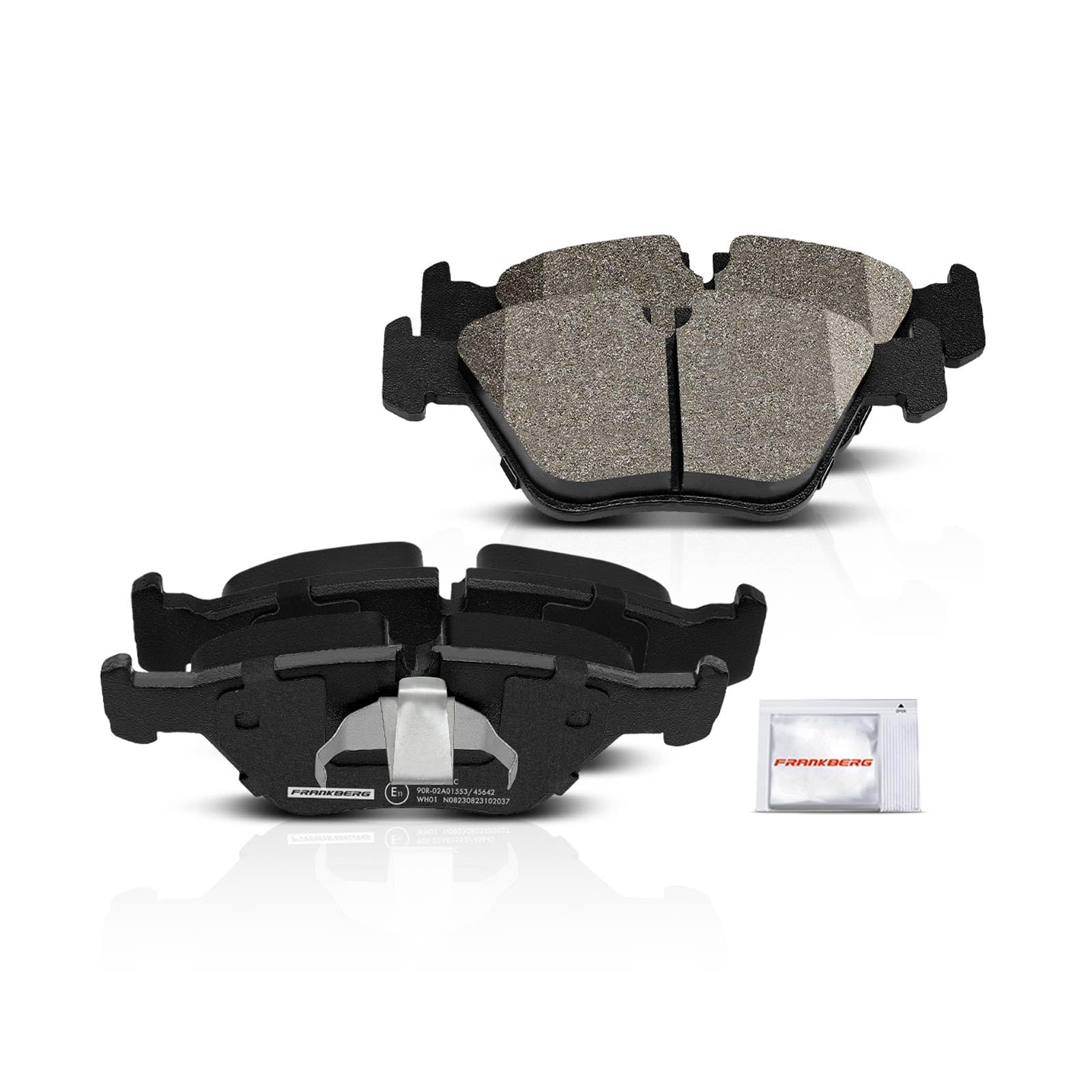 Frankberg 2 discos de freno + 4 pastillas de freno | Compatible con: Serie 5 E39, Serie 5 Touring E39