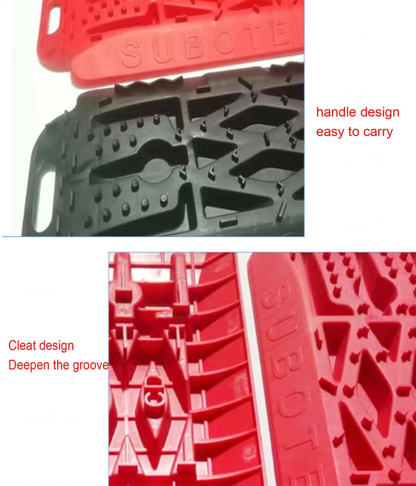 Planches De Traction Tout-terrain Avec Base Jack - Paire De Pistes De Récupération 4x4 Pour Jeep, Camion, SUV