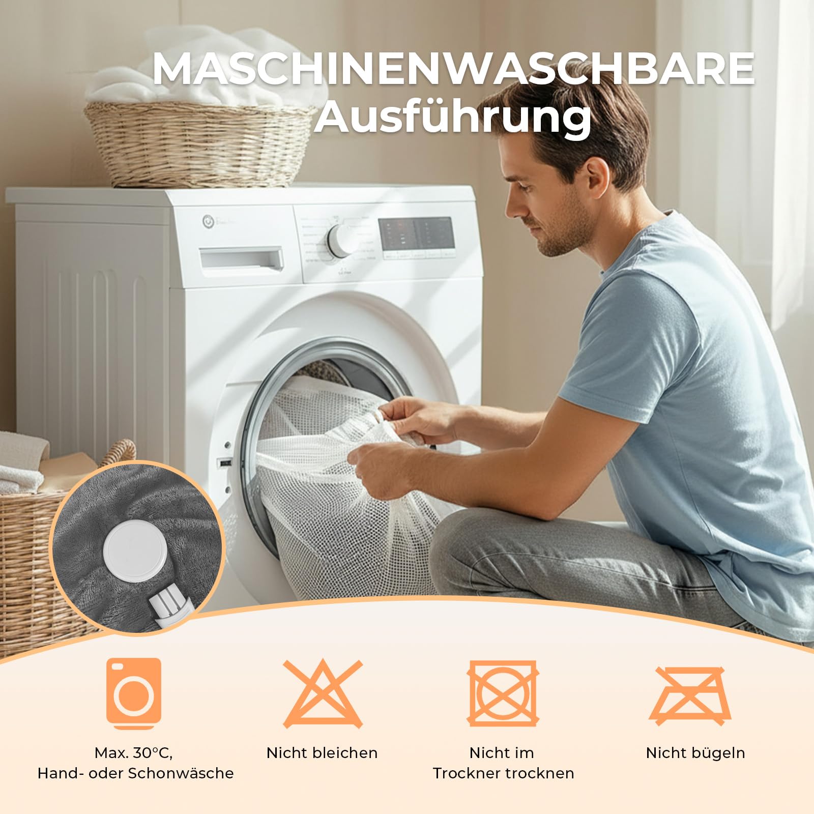 CELESTA Flanell Heizdecke mit Abschaltautomatik 180 x 130 cm, 9 Heizstufen 1-9H Timer Auto-Aus, Beheizbare Decke, Maschinenwaschbar - für Sofa, Bett und Büro, Dunkelgrau