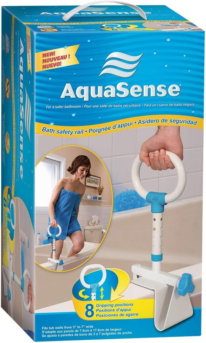 AquaSense MultiAdjust Bath Safety Rail Amazon.ca Health & Personal Care