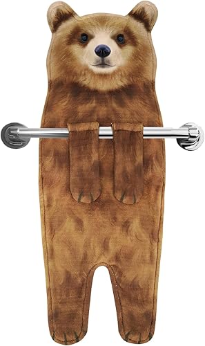 Miniatura 69 de Divertidas toallas de mano para baño y cocina – Lindas toallas decorativas decorativas de cuento de hadas para colgar toallas y toallas – Gd-carey