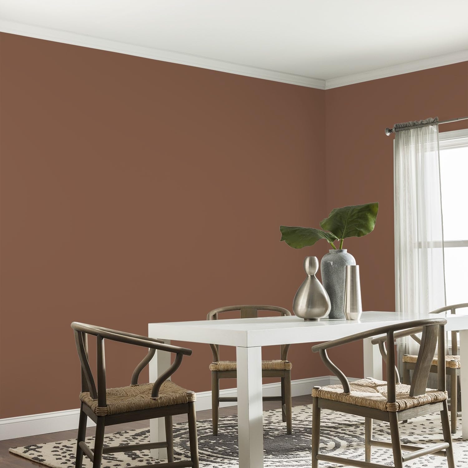 Glidden Interior Paint + Primer: Brown/Spiced Cinnamon, One Coat, Eggshell, 1-Gallon