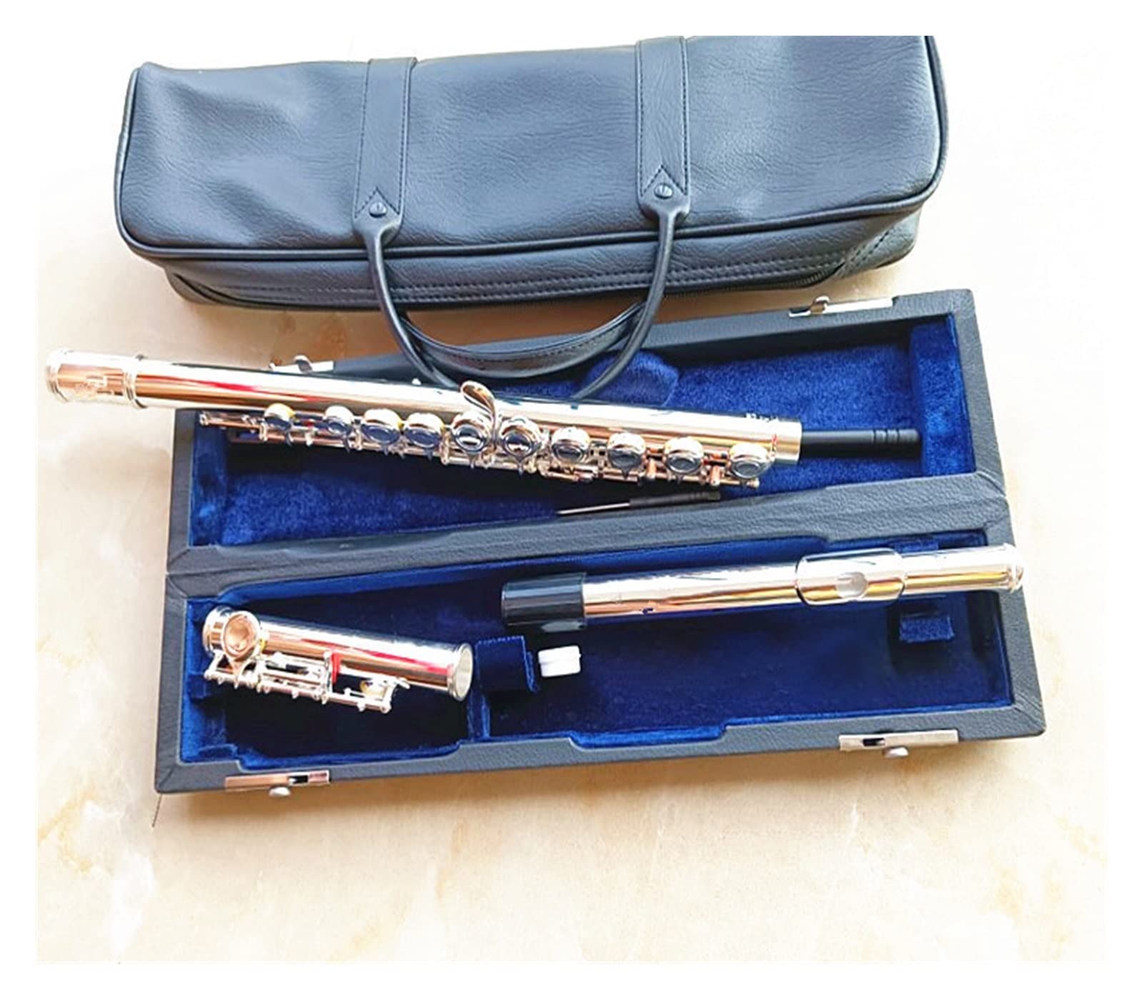 Amazon.co.jp: フルート楽器モデル シルバー 16穴 クローズドホール