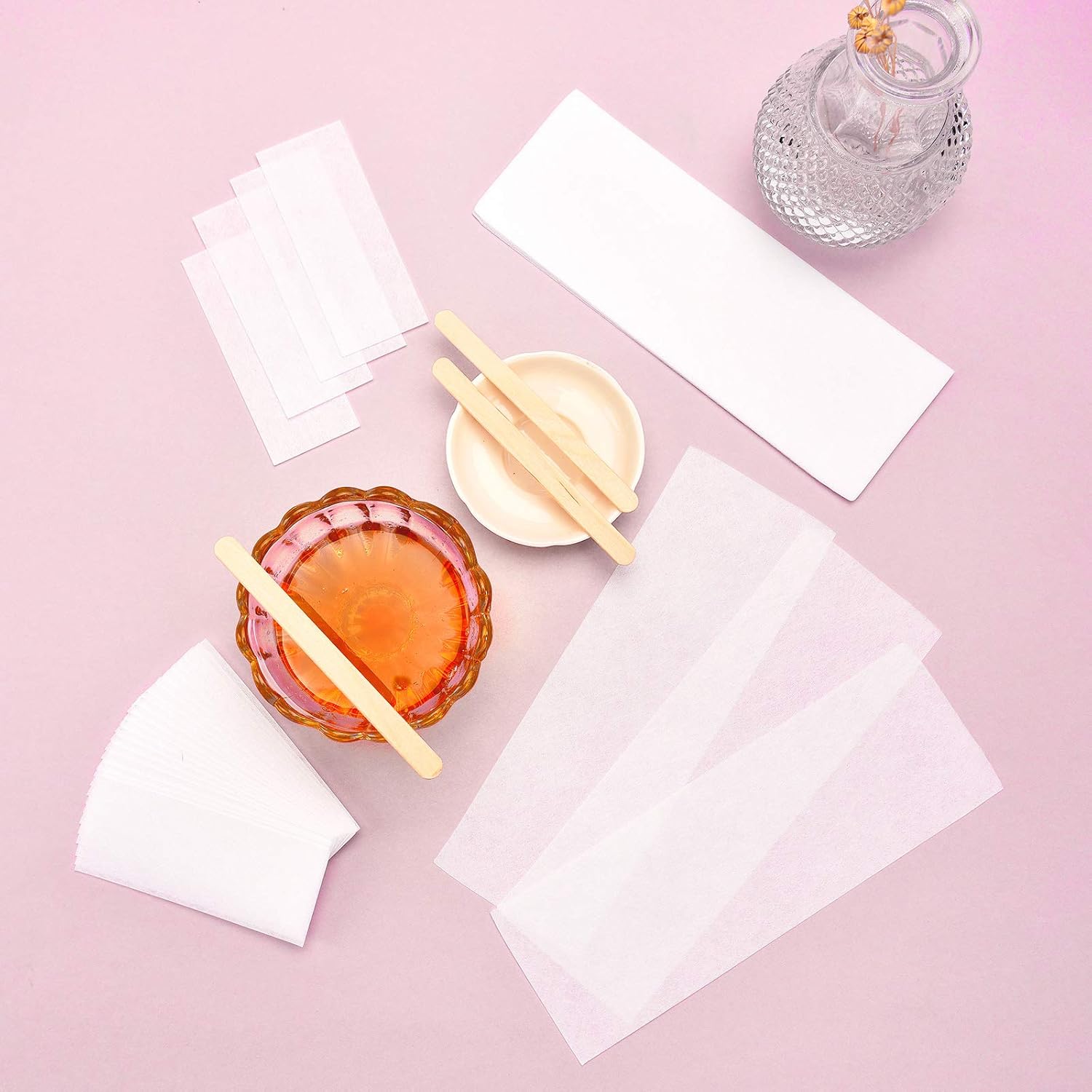 800 Pieces Wax Strips Nonwoven Waxing Strips Hair Removal Waxing