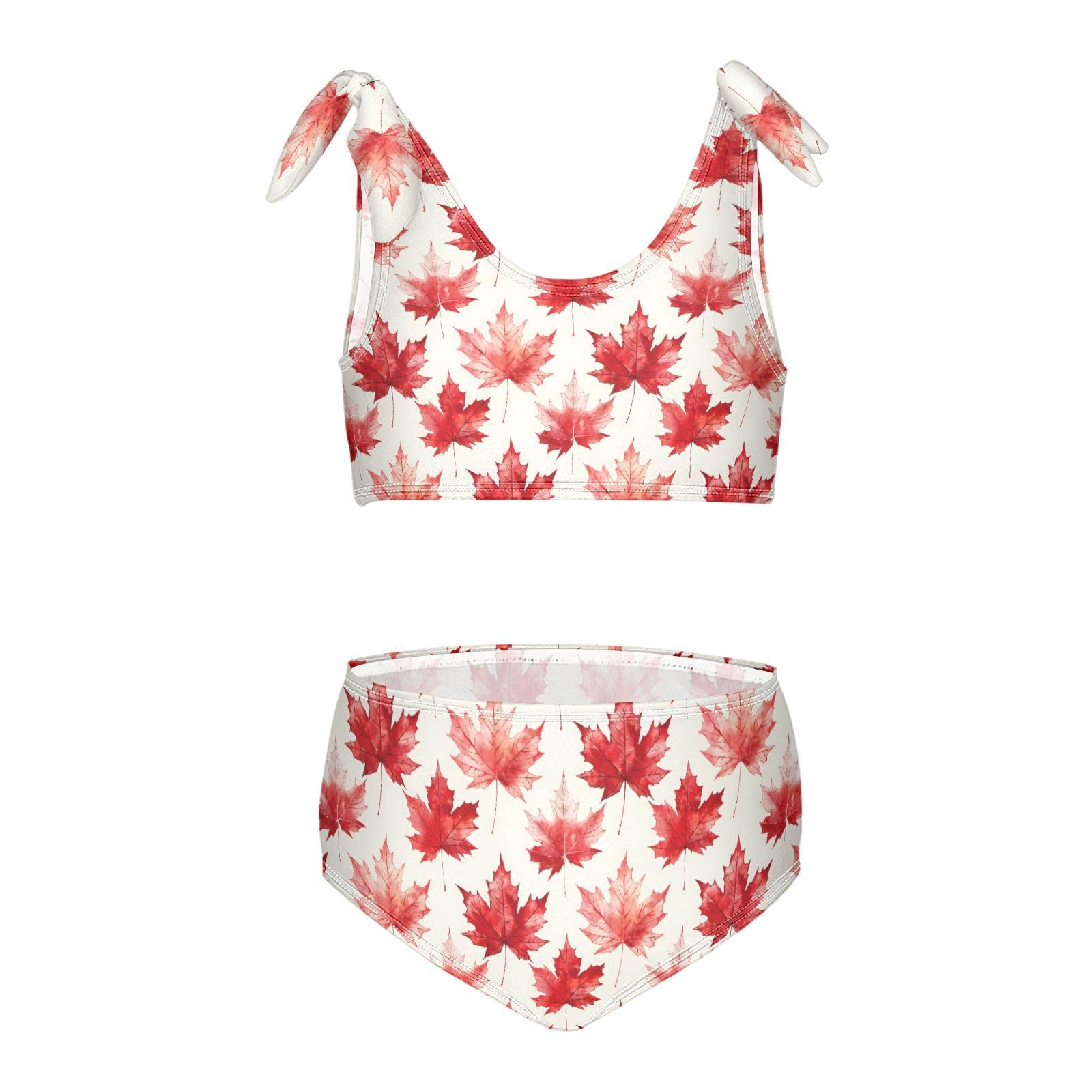 Red Maple Girls Tankini Swim Set, Two Piece Swimsuits Summer Bikini Swimwear Set for Girls, 3T