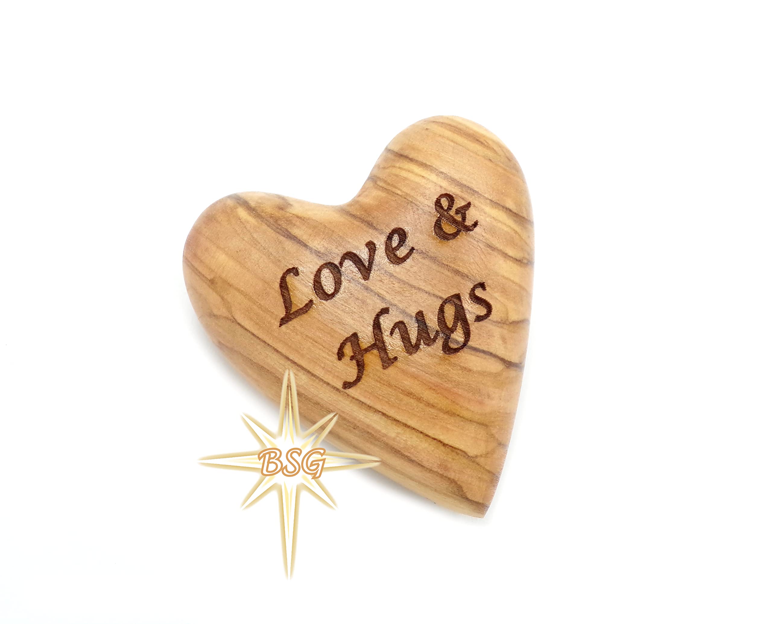 Personalized Heart, Customized Gifts, Olive wood, Wooden Hearts, Valentines Gift for girlfriend, boyfriend, mom, dad, him, her, bff, Custom gift, couples love, 3d stones, Anniversary, Valentine decor