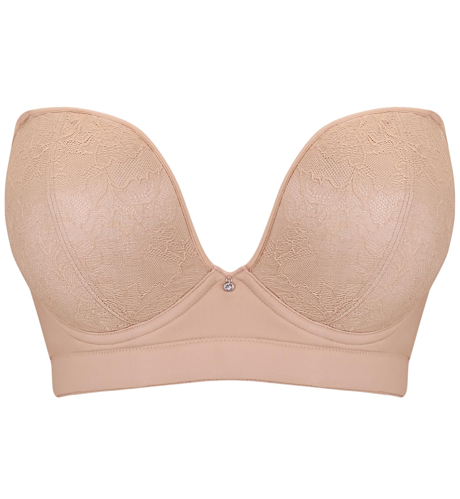 Curvy Kate Hey Girls SuperPlunge reggiseno senza spalline (CK071108), 32A, latte