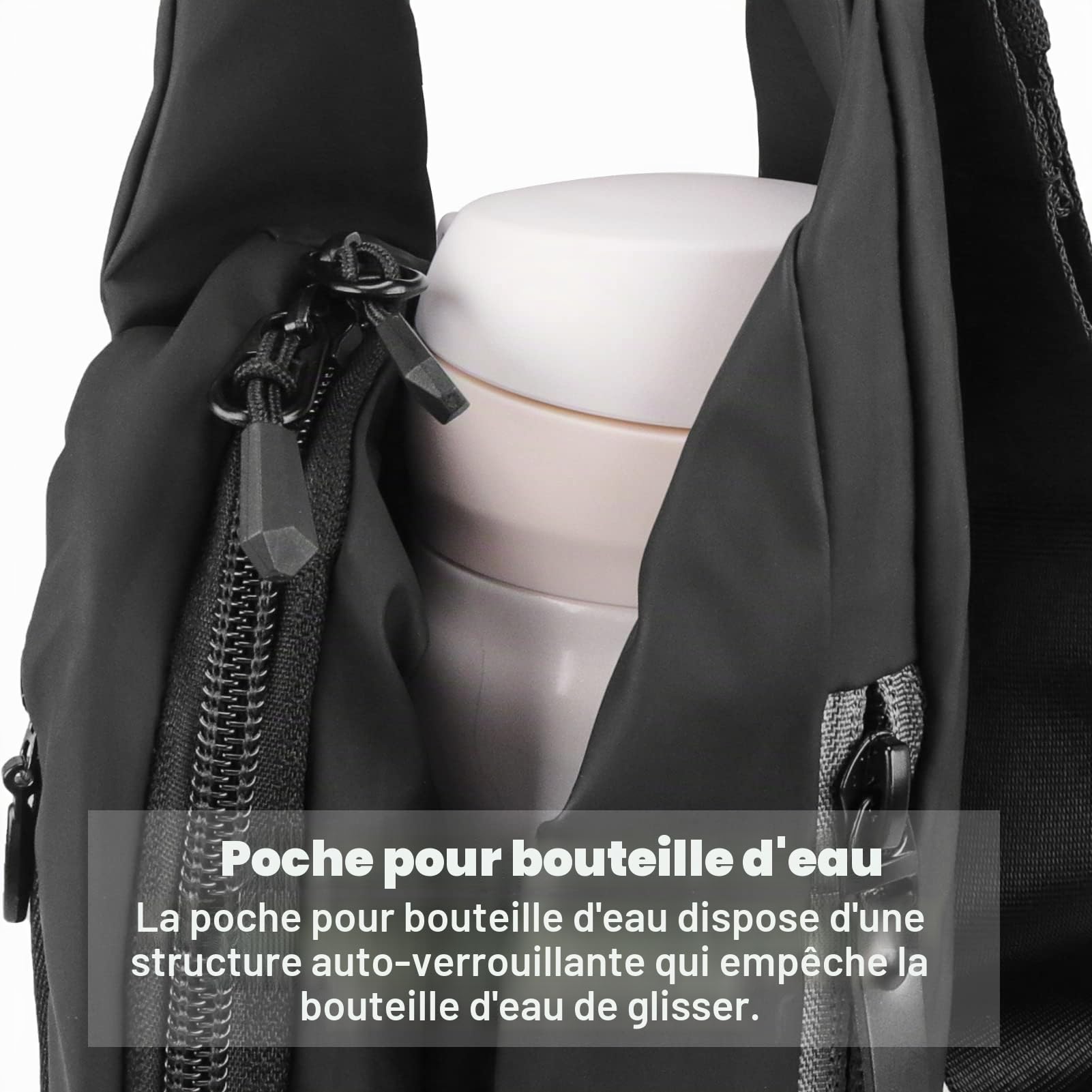 Sac Banane Femme Homme Sacoche Banane avec Multi-Poches Unisexe Ville Confortable Etanche Réglable Ceinture pour Sport Cyclisme Gym Balade Voyage Randonnée Activités de Plein Air