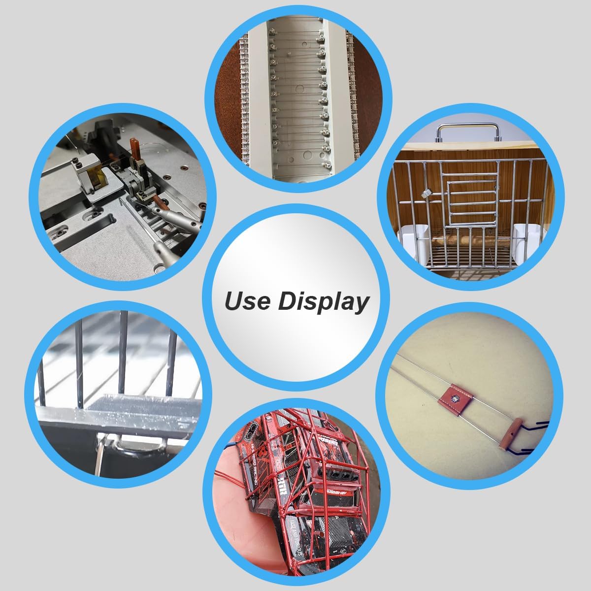 56PCS Stainless Steel Rods 30cm, Round Solid Metal Rods, 5 Diameters Stainless Steel Metal Bar 1mm 1.5mm 2mm 2.5mm 3mm for Crafts DIY Model Garden