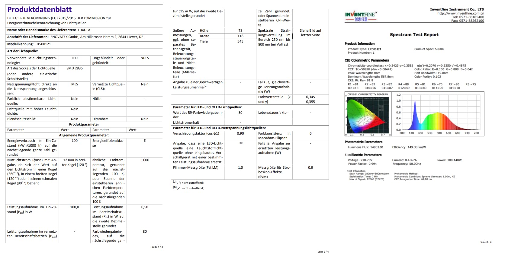 LUXULA LED Hallenleuchte High-Bay Hallenstrahler mit Marken-LEDs - 100W 12000lm - 5000K Neutralweiß Tageslicht - IP65 IK08 - linear - Industrielampe Werkstatt Lager Deckenleuchte Feuchtraumleuchte