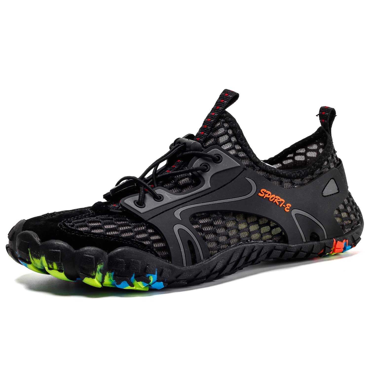 Sandalias Deportivas Trekking Hombres Verano Antideslizante Pescador Playa Zapatos Casuales Transpirable Zapatilla de Senderismo Deportes Montaña y Asfalto Zapatos para Correr Malla
