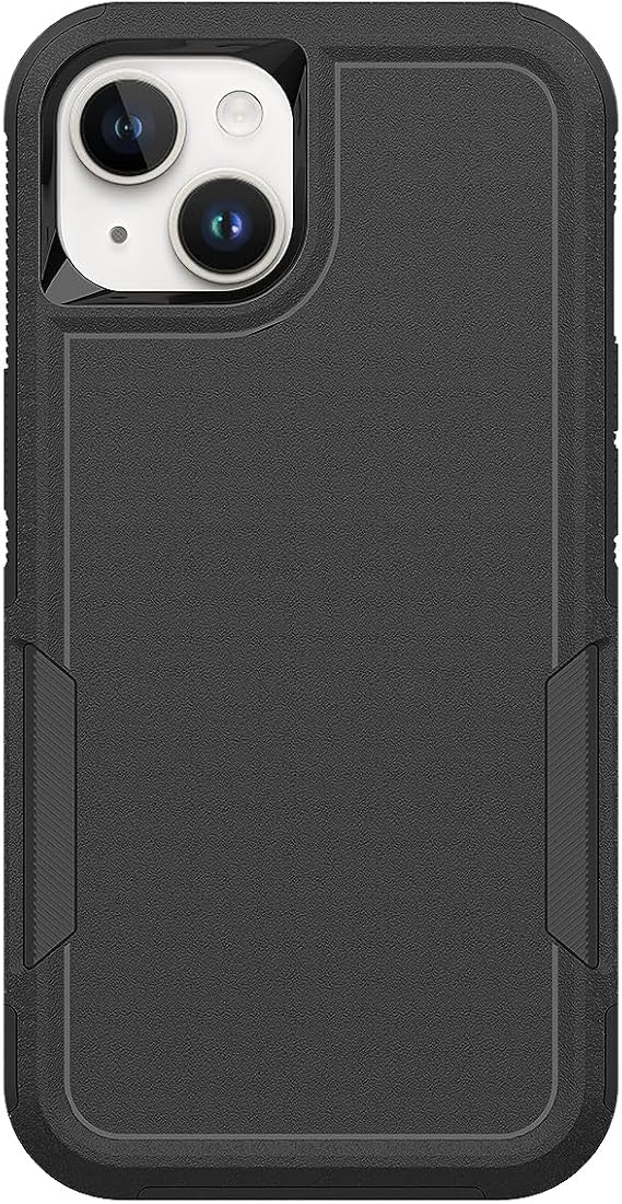 MDCN Heavy Duty Phone Case: Dual Layer Protective, Shockproof, Rugged Bumper Tough with Screen Protector - 16FT Military Grade Drop Tested for iPhone 14 / iPhone 13, Black