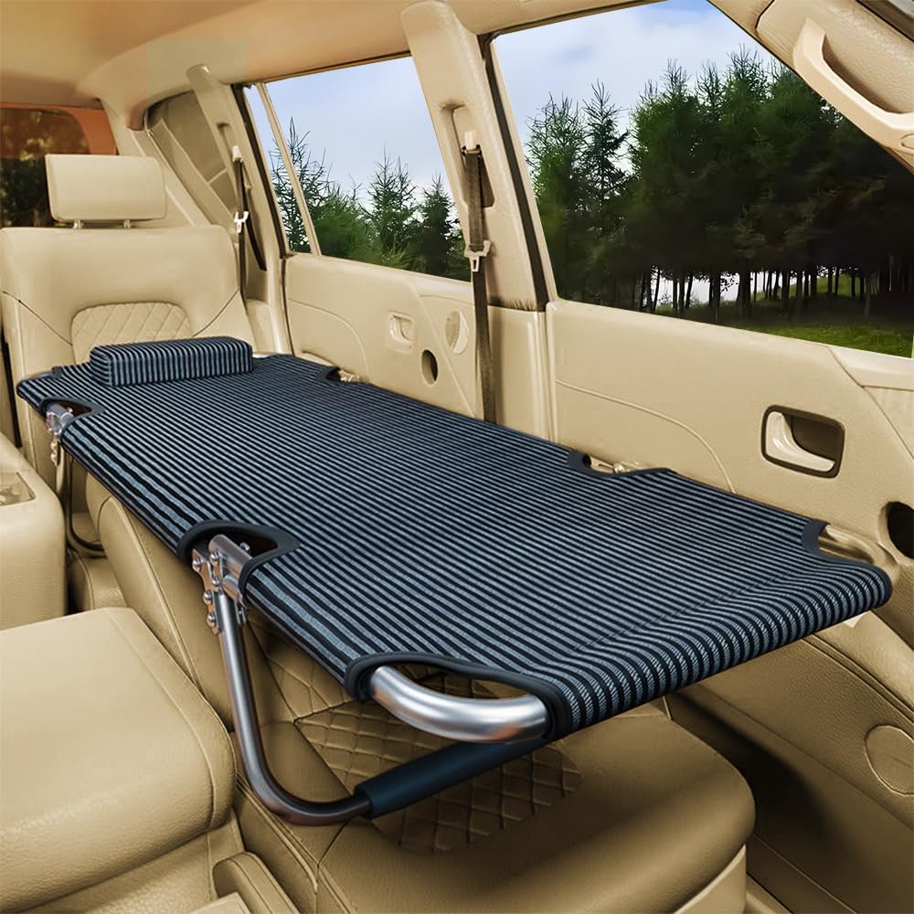 【車中泊用】折りたたみカーベッド【キャンプにも】 Amazon.co.jp: 車中泊 マット 折りたたみコット カーベッド車用ベッド
