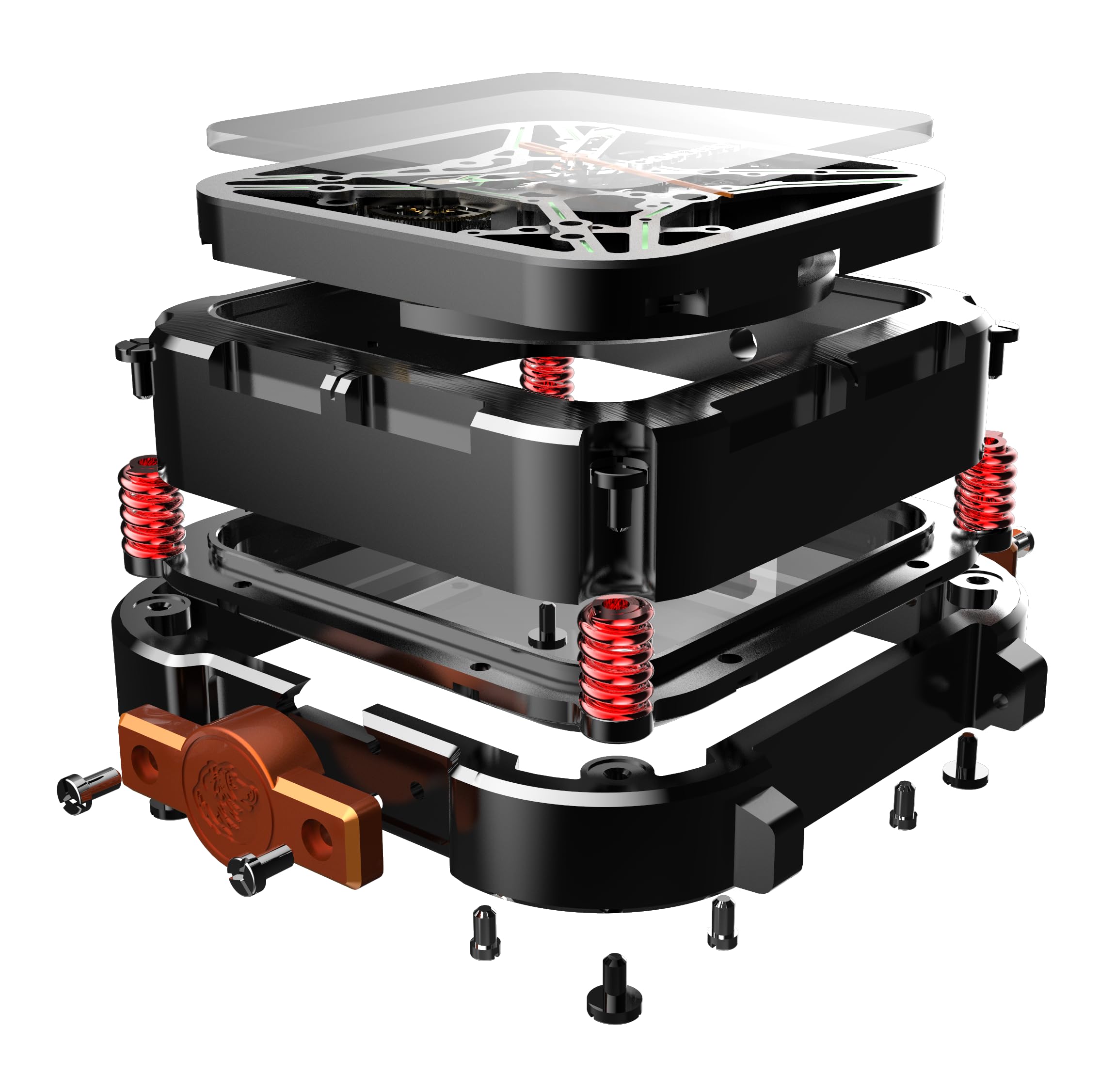 Ciga Design X021-TIBU-W25BK Men's Automatic Watch Series X Gorilla Titanium Blue Genuine Product Black, Silver