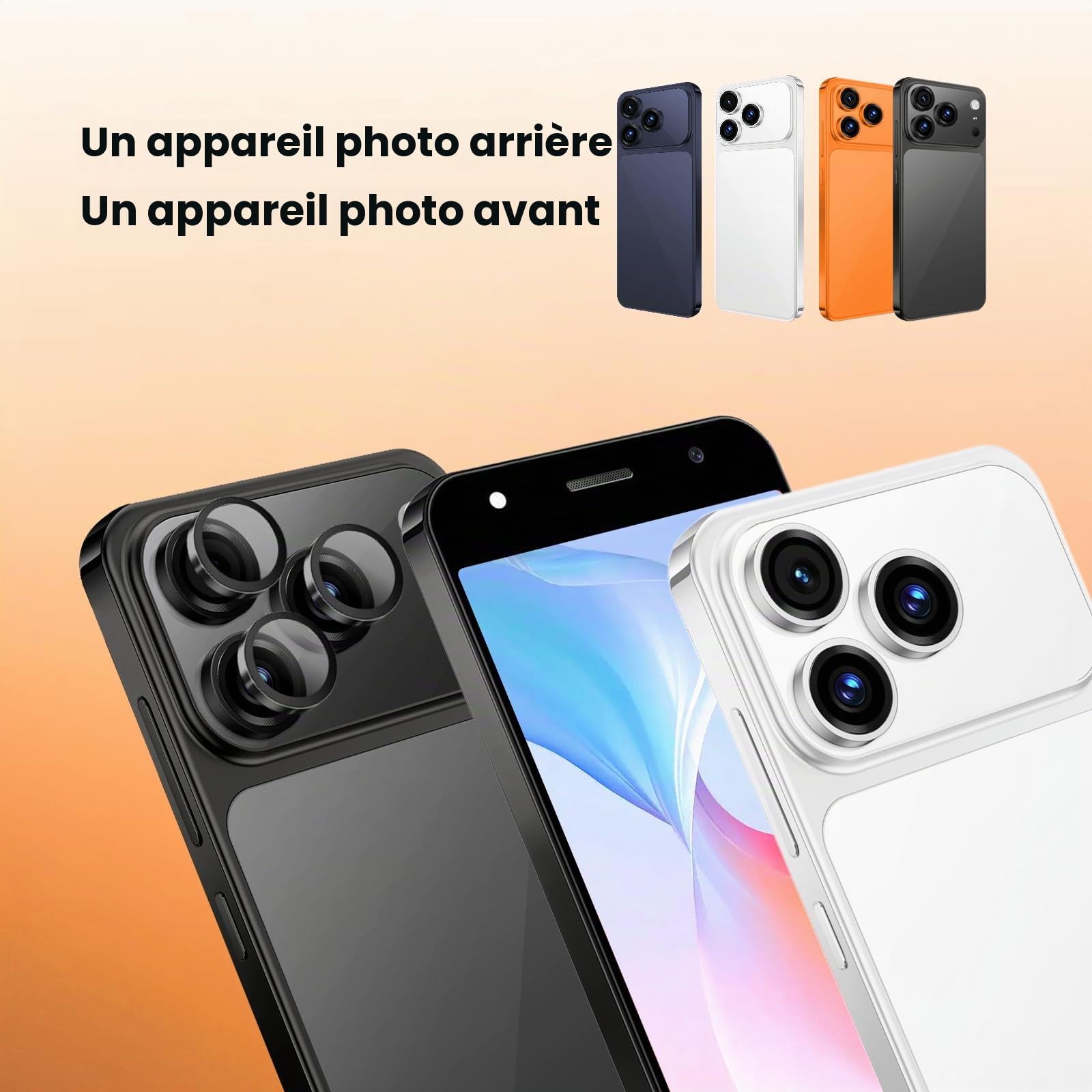 Téléphone déverrouillé, Écran de 5.0 Pouces, Smartphone 4G - LTE FDD TDD, Double caméra, 2GBRAM, 16GBROM, Extension 128GB, Double Carte SIM, Convient aux utilisateurs débutants (27grey)