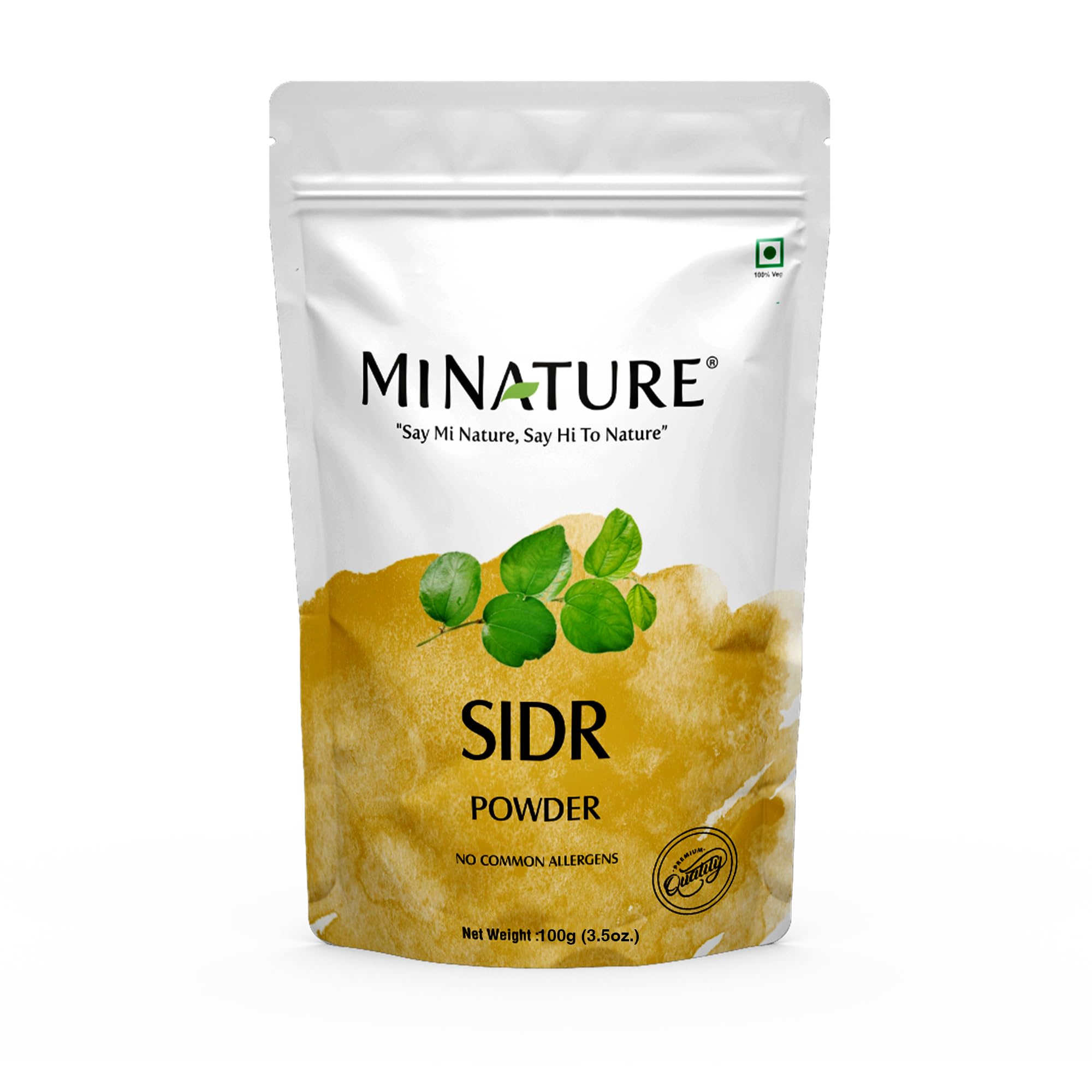 Fresh Sidr Leaves Powder 100gm (3.5oz) | Natural Deep Cleansing & Conditioning Herb for Hair Care | Traditional Herbal Cleanser |Plant-based Source of Mucilages and Saponins