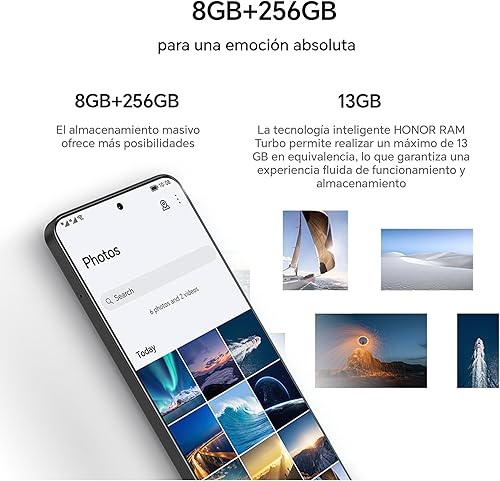 Miniatura 5 de Honor 90 Lite Dual-SIM 256GB ROM + 8GB RAM (solo GSM  Sin CDMA) Smartphone 5G desbloqueado de fábrica (negro medianoche) - Versión internacional