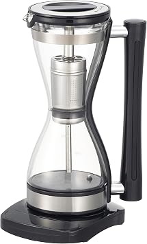 Electric Coffee Maker, Siphon Type, Electric, Heat Retention Function, Cafe Style, Stylish, Black