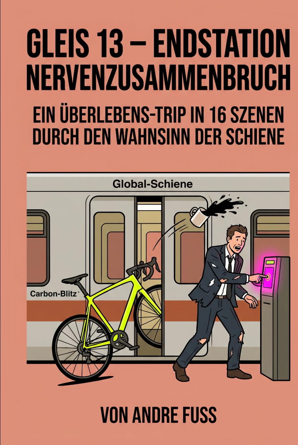 Gleis 13 - Endstation Nervenzusammenbruch: Ein Überlebens-Trip in 16 Szenen durch den Wahnsinn der Schiene (Alltag des blutigen Wahnsinns - Satirische Protokolle)