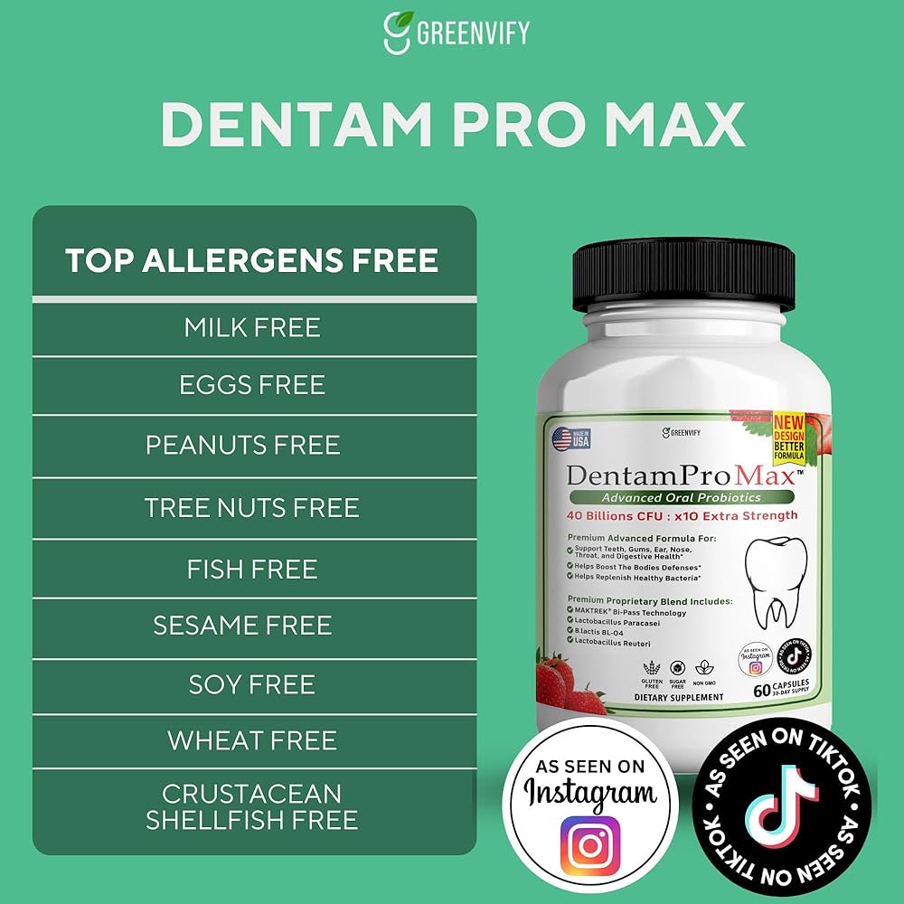 Amazon.com: GREENVIFY DentamPro Max Fresh Breath Probiotics