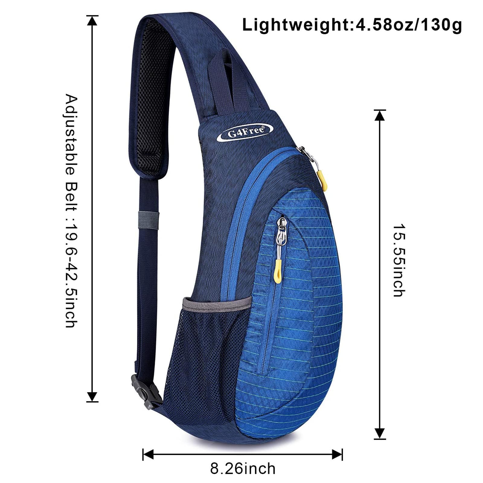 G4Free Piccola borsa a tracolla borsa a tracolla zaino da spalla antifurto all'aperto