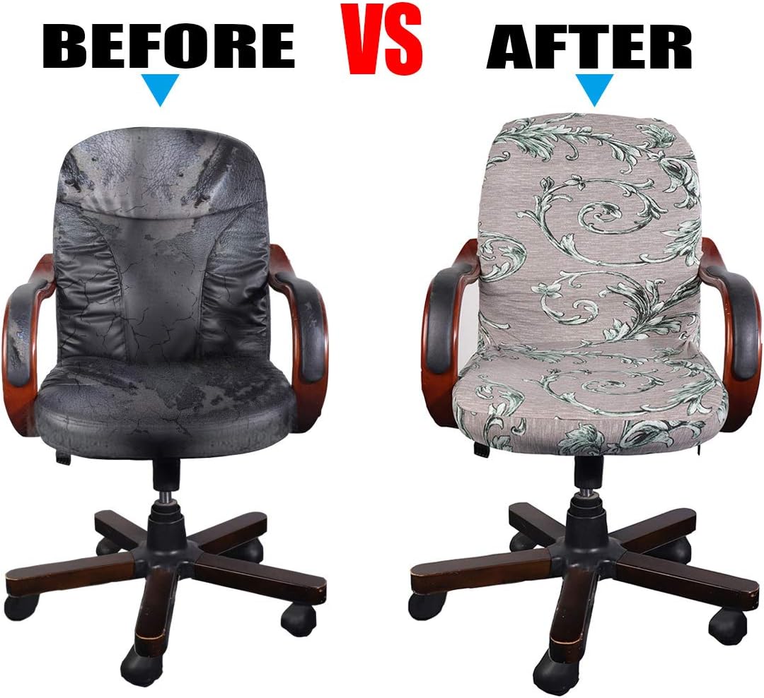 70% оƒƒ Dіѕсоunt TOPCHANCES Computer Chair Cover ,High Back Stretchable Office Chair Covers ,Soft Fit Universal Rotating Boss Chair Slipcovers ,Large Size(Solid Dark Grey)