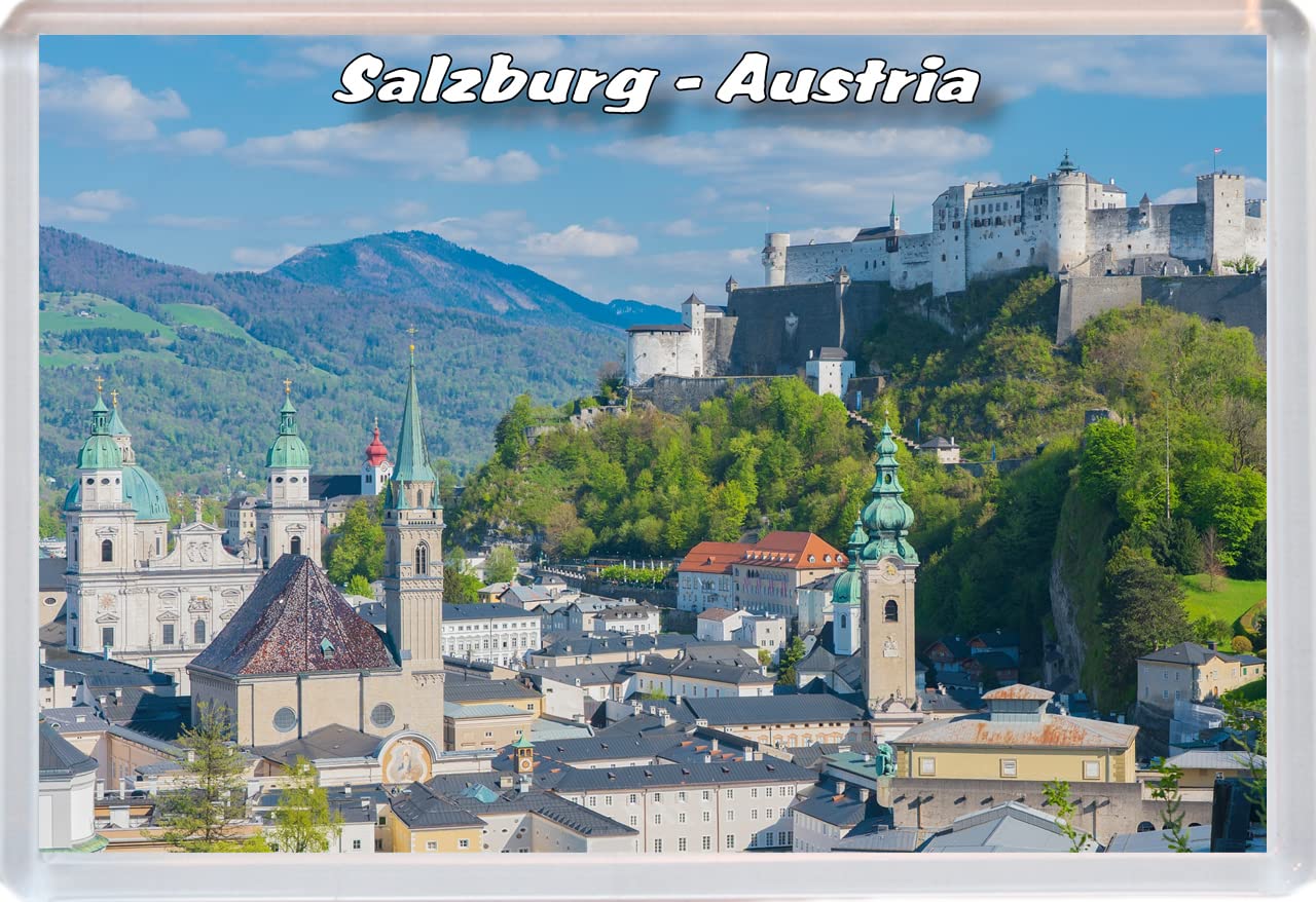 Baked Bean Store Multicolor Salzburg - Austria - 96 X 67Mm Jumbo Fridge Magnet/Magnets Bbsfhm499