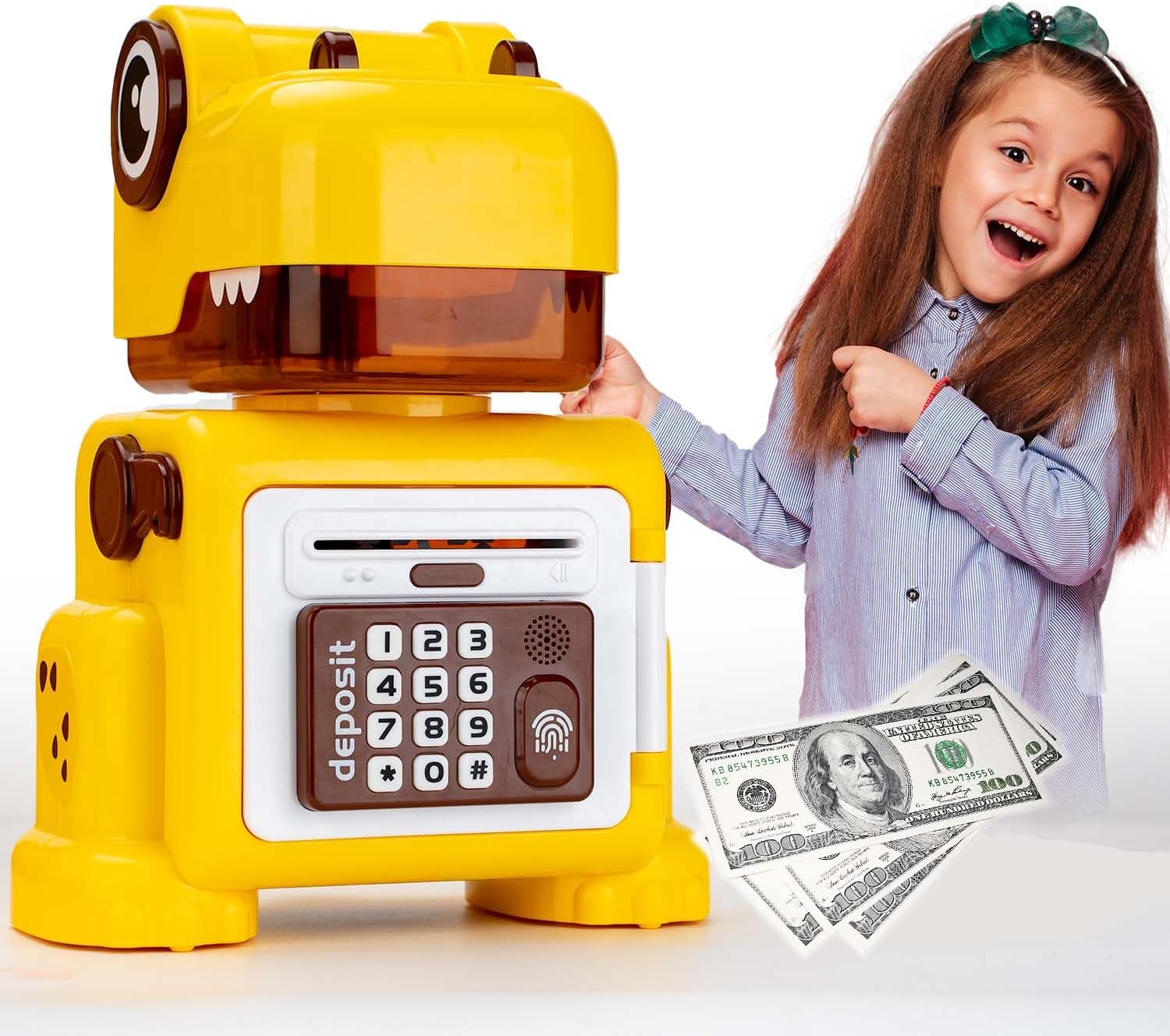 Piggy Bank Toys for Kid's,Cash Coin Can ATM Piggy Piggy