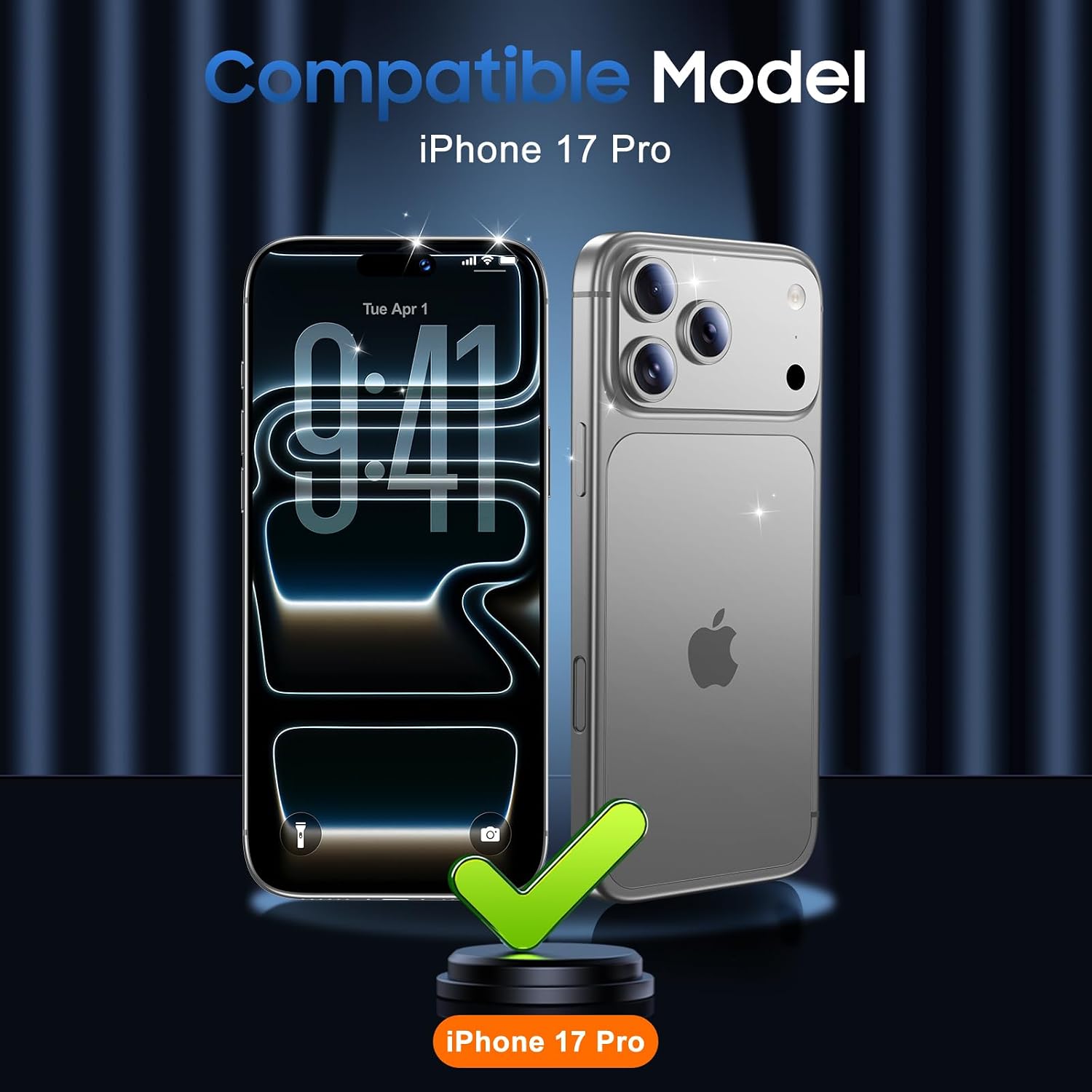 UniqueMe 3 Pack Compatible for iPhone 17 Pro Camera Lens Protector - [Drop Protection] [Case Friendly] 9H Tempered Glass Camera Cover Screen [Update New Version] - Silver