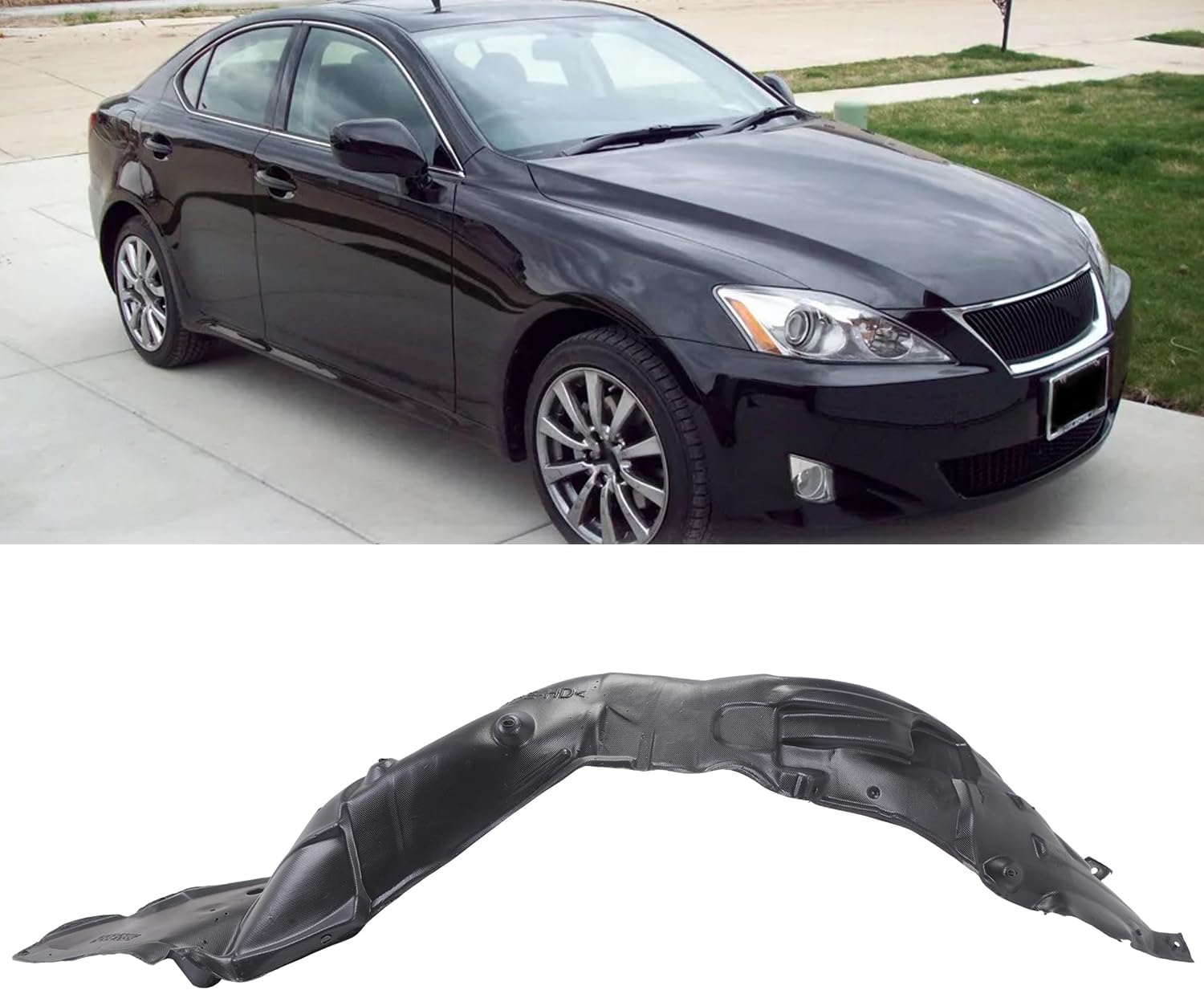 WANGRENL Front Right Inner Fender Liner for 2006–2008 Lexus IS250