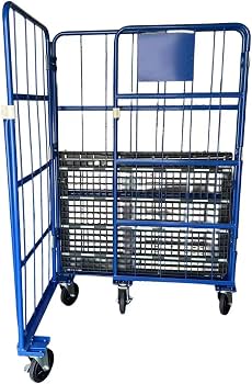Amazon.co.jp: TS折り畳みカゴ台車 大型 折りたたみ 1100×800
