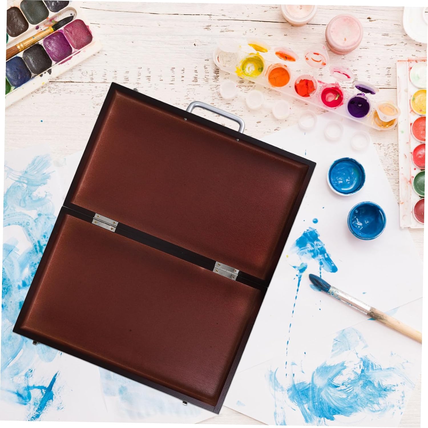 Portable Wooden Pochade Box Artist Box Easel Portable Paint Case for Artists Students