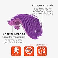 Vista 3 de Innobaby Bathin' Smart - Exfoliante de baño de silicona sensorial para bebés y niños pequeños, color morado