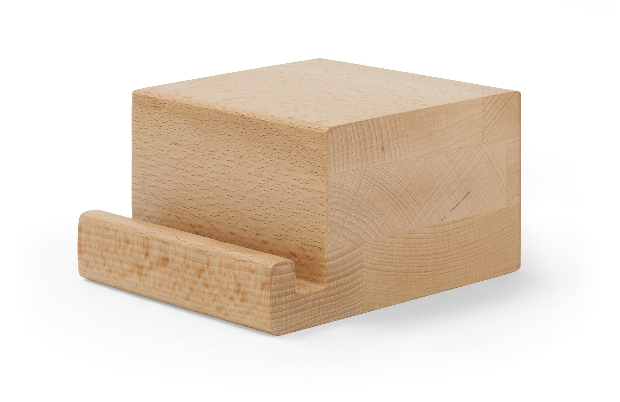 Soporte para discos de vinilo Dynavox de madera de haya maciza con un diseño elegante y duradero