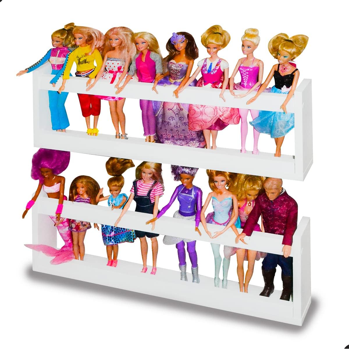 1 Prateleira MDF bonecas bonecos brinquedos coleções 40x20x7