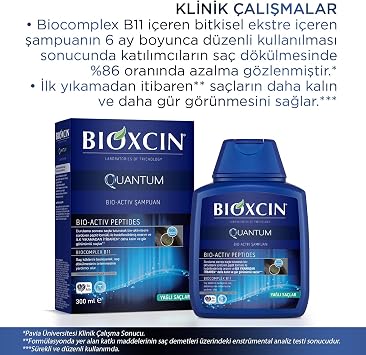 Bioxcin Quantum Şampuan 3 x 300 ml – Yağlı Saçlar İçin Sebum Dengeleyici ve Saç Dökülmesine Karşı Etkili Şampuan (3 Al 2 Öde Set)