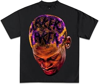 Rodman Special Edition Big Face Graphic T-Shirts | Premium Quality Heavyweight Basketball Shirts for Adults & Kids