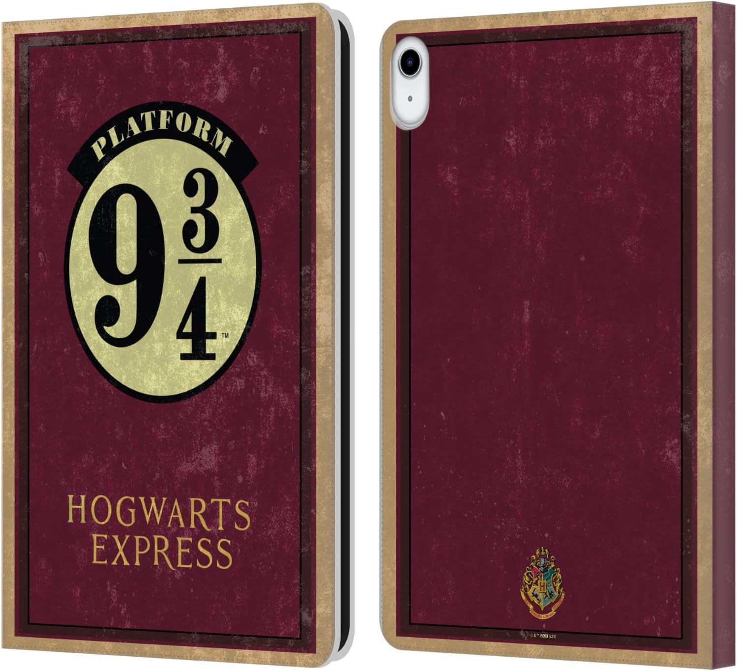 Head Case Designs Officially Licensed Harry Potter Platform 9 3/4 Locations Typography Leather Wallet Case Compatible with Apple iPad 10.9 2022/2025