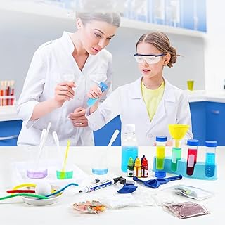 Science Experiment Kit for Kids - 80+ Lab Materials and Tools, Scientific Toys for Girls Boys, 238 Experiments, DIY Technology Small Maker Educational Toy for Ages 5-12