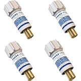 Freeze Miser Outdoor Faucet & Spigot Freeze Protection – Patented Valve Shield, Activates at Water Temperature Below 37°F/3°C – Durable Winter Cover Alternative – Quick Install, Saves Water – 4 Pack