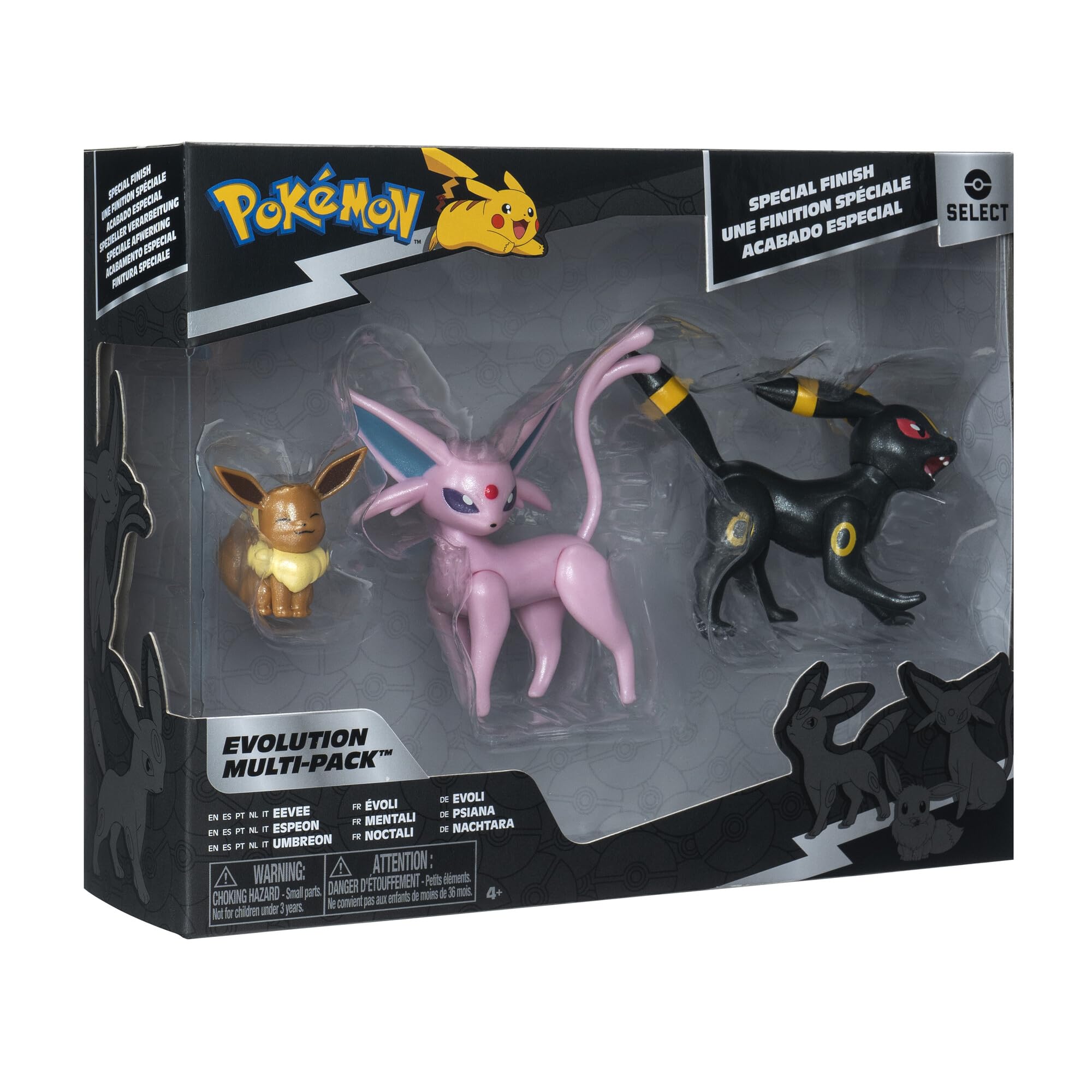 Pokemon Select Evolution Multipack (Eevee #2, Umbreon, Espeon), figurki