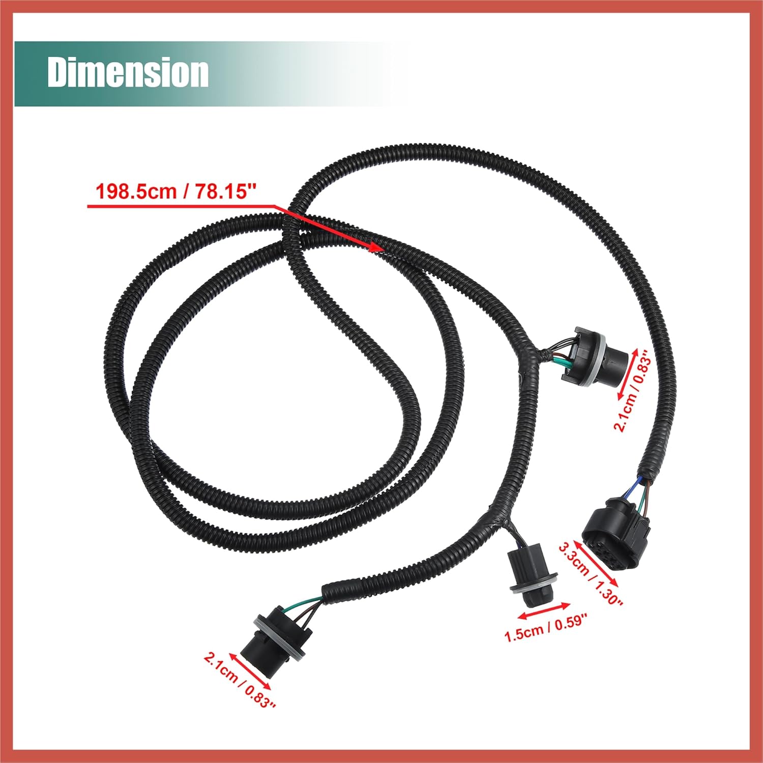 ACROPIX 22869169 Tail Light Lamp Wiring Harness for Chevrolet Silverado 1500 2014 2015 for Chevrolet Silverado 2500HD 3500HD 2015 Passenger Side Car Parts