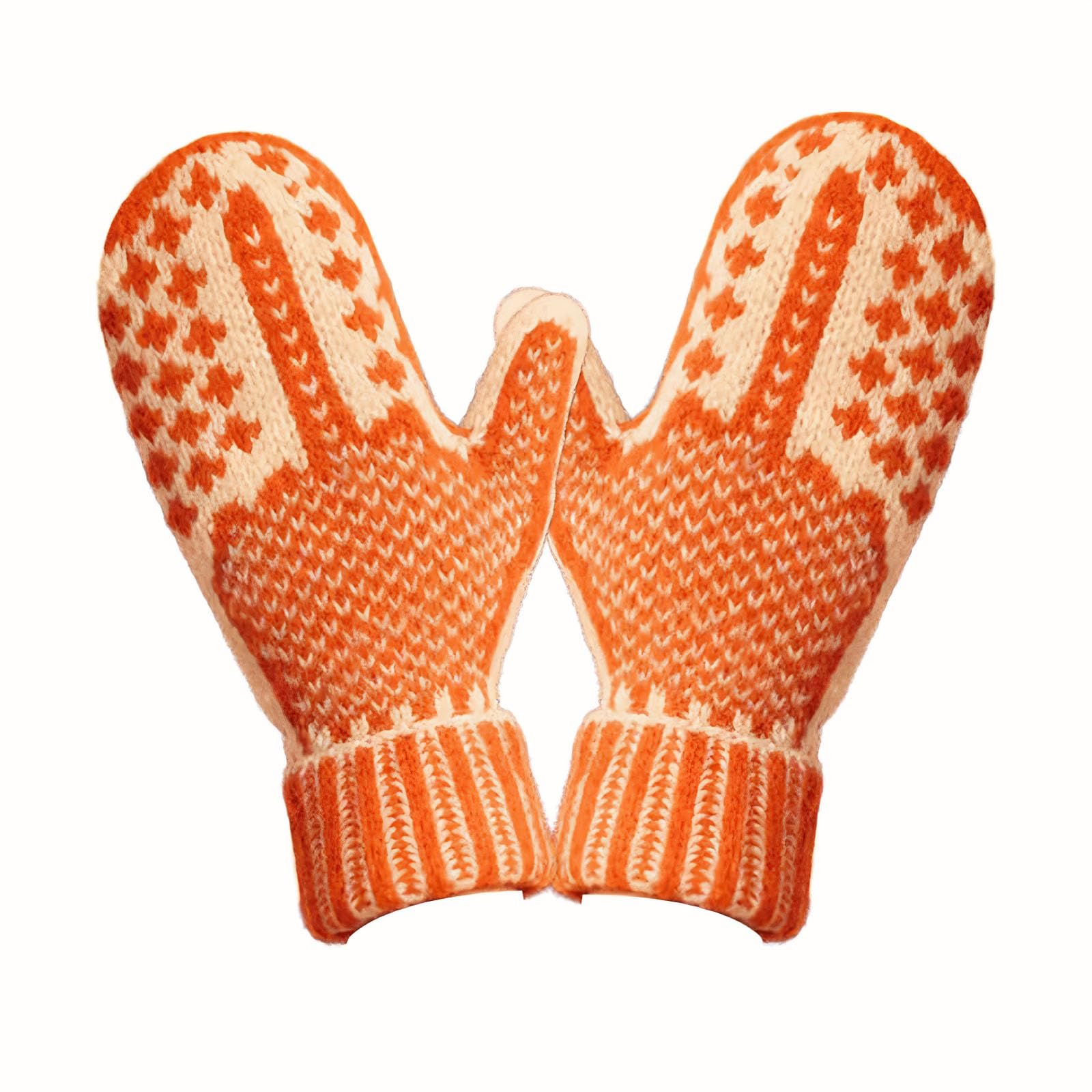 Pufei The Naughty List Mittens | Cozy Knit with a Hidden Attitude, Hand Knitted Hidden Middle Finger Winter Warm Mittens