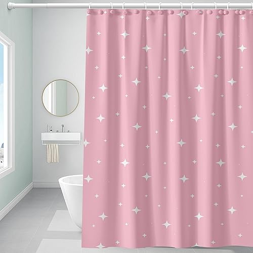 Miniatura 9 de Forro de cortina de ducha de plástico, forro de ducha de EVA 6G de alta calidad, cortinas de ducha para baño con 3 pesos magnéticos y ojales a Gotas