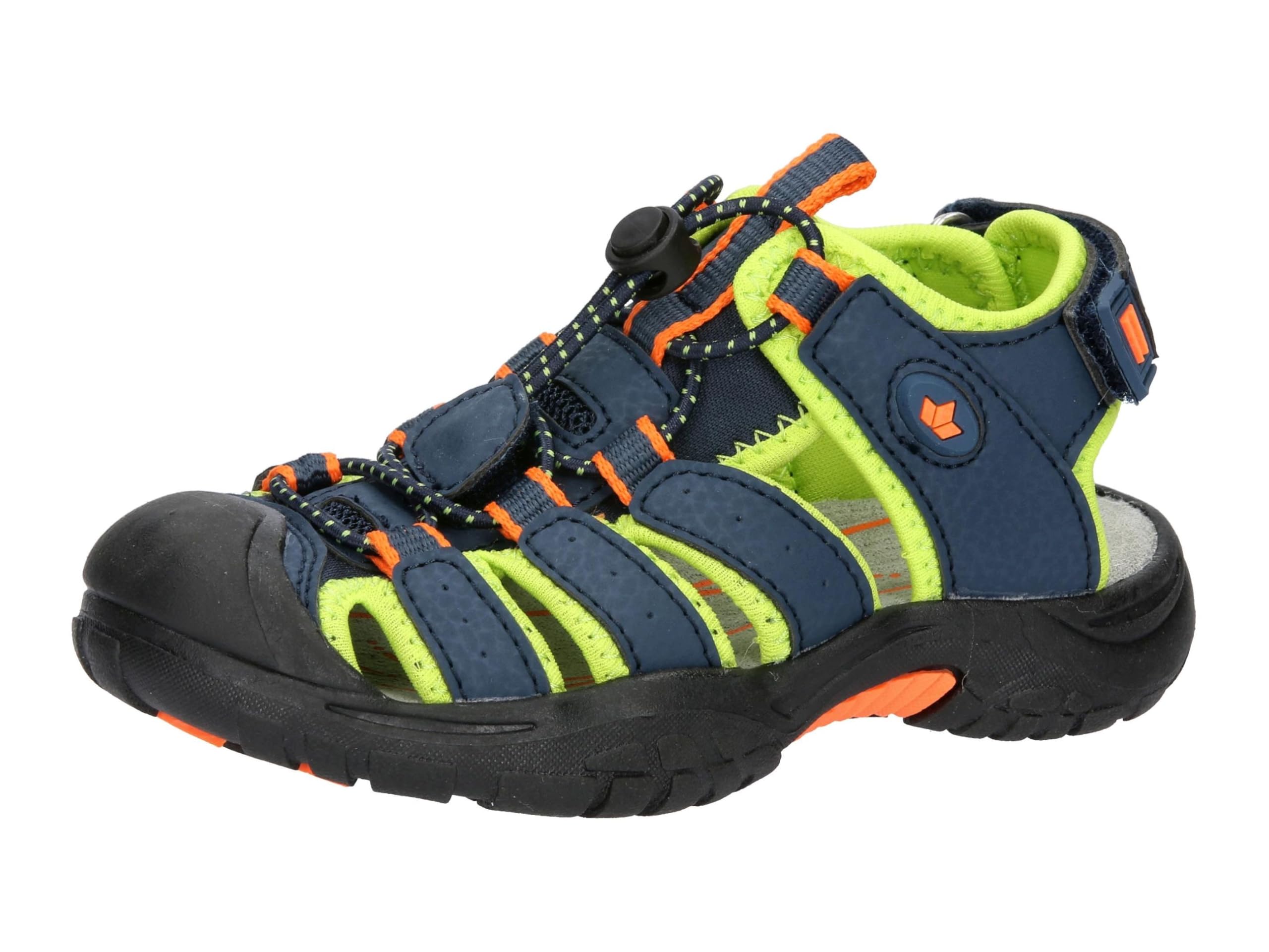 Lico Nimbo Sandal, Navy/Lemon/Orange, 41 EU, Navy Lemon Orange, 41 EU