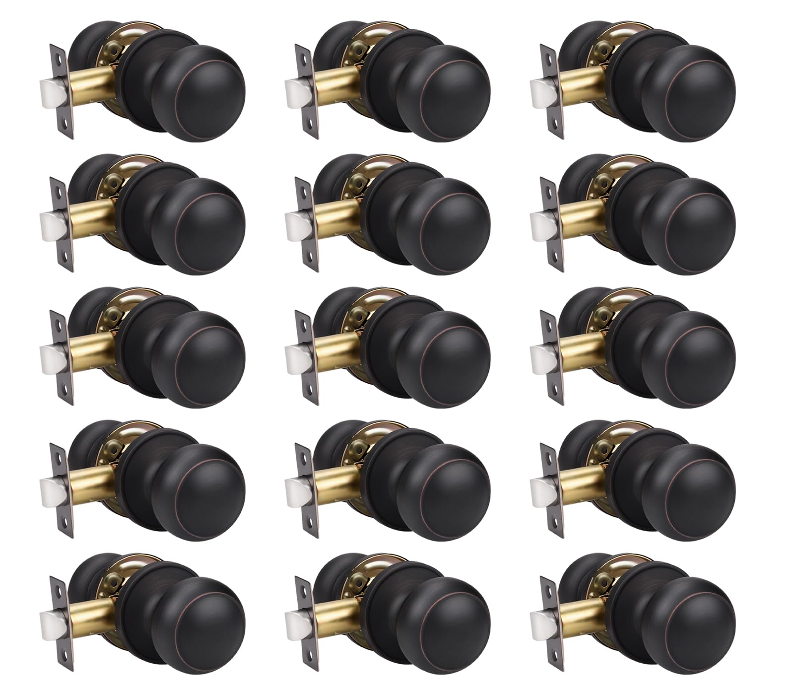 Matte Black Door Knobs - Stylish Passage Handles -8