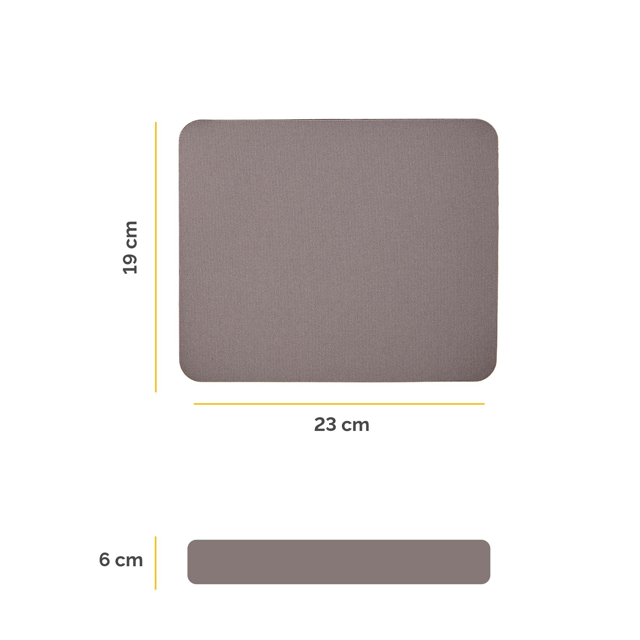 Fellowes - Alfombrilla estándar para ratón, 22.9 x 20.3 x 0.5 cm, Color Gris