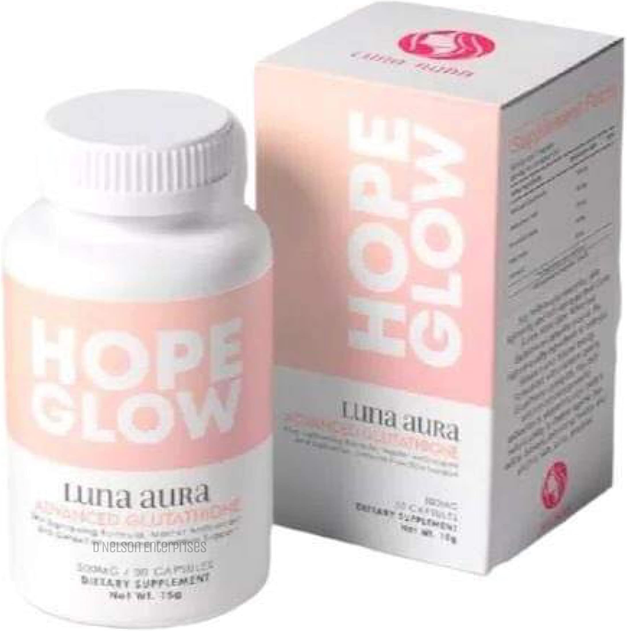Luna Aura Hope Glow Advanced Glutathione, 30 Capsules