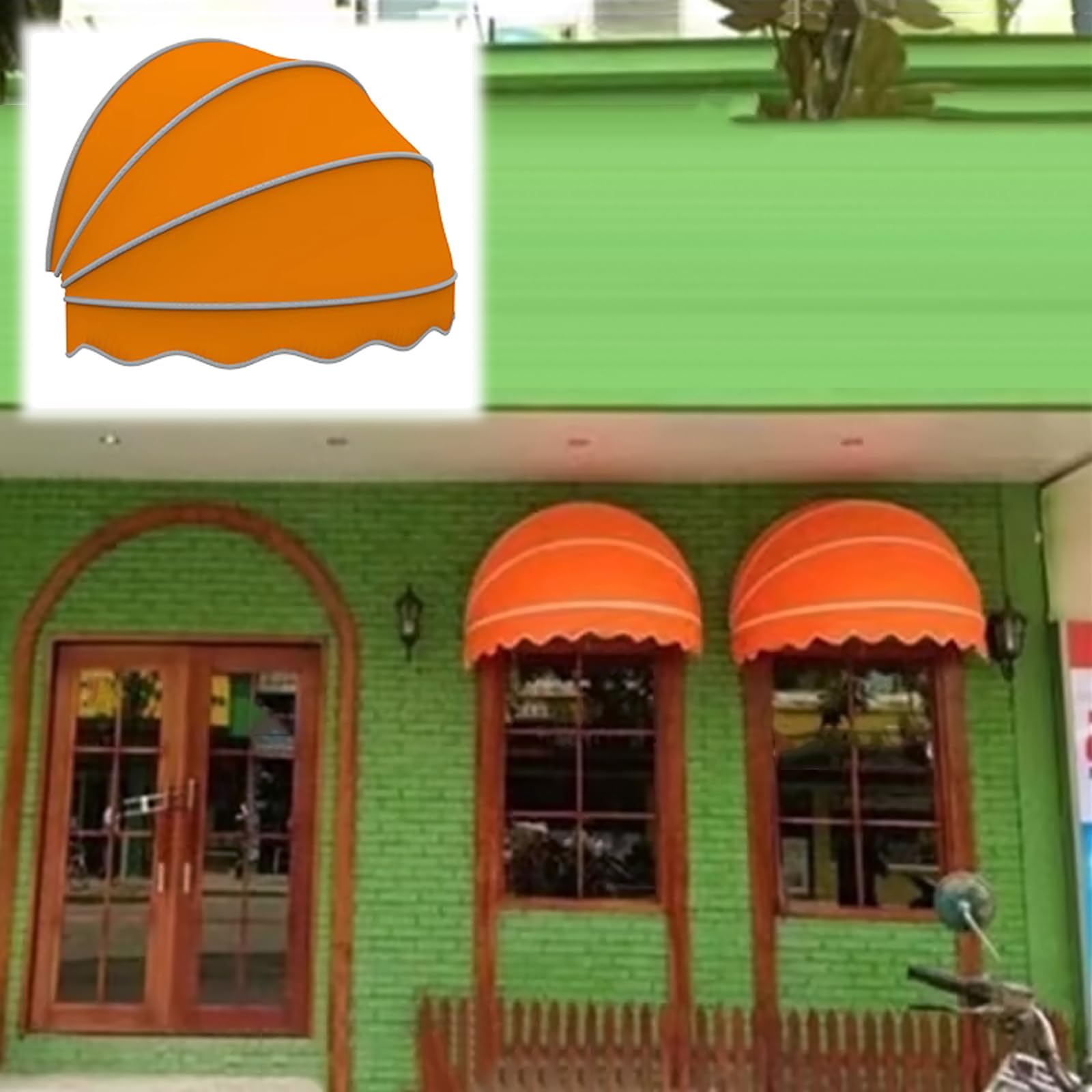 Tenda Da Sole Pieghevole A Cupola Per Esterno - Impermeabile, UV98%, Bianco 120cm