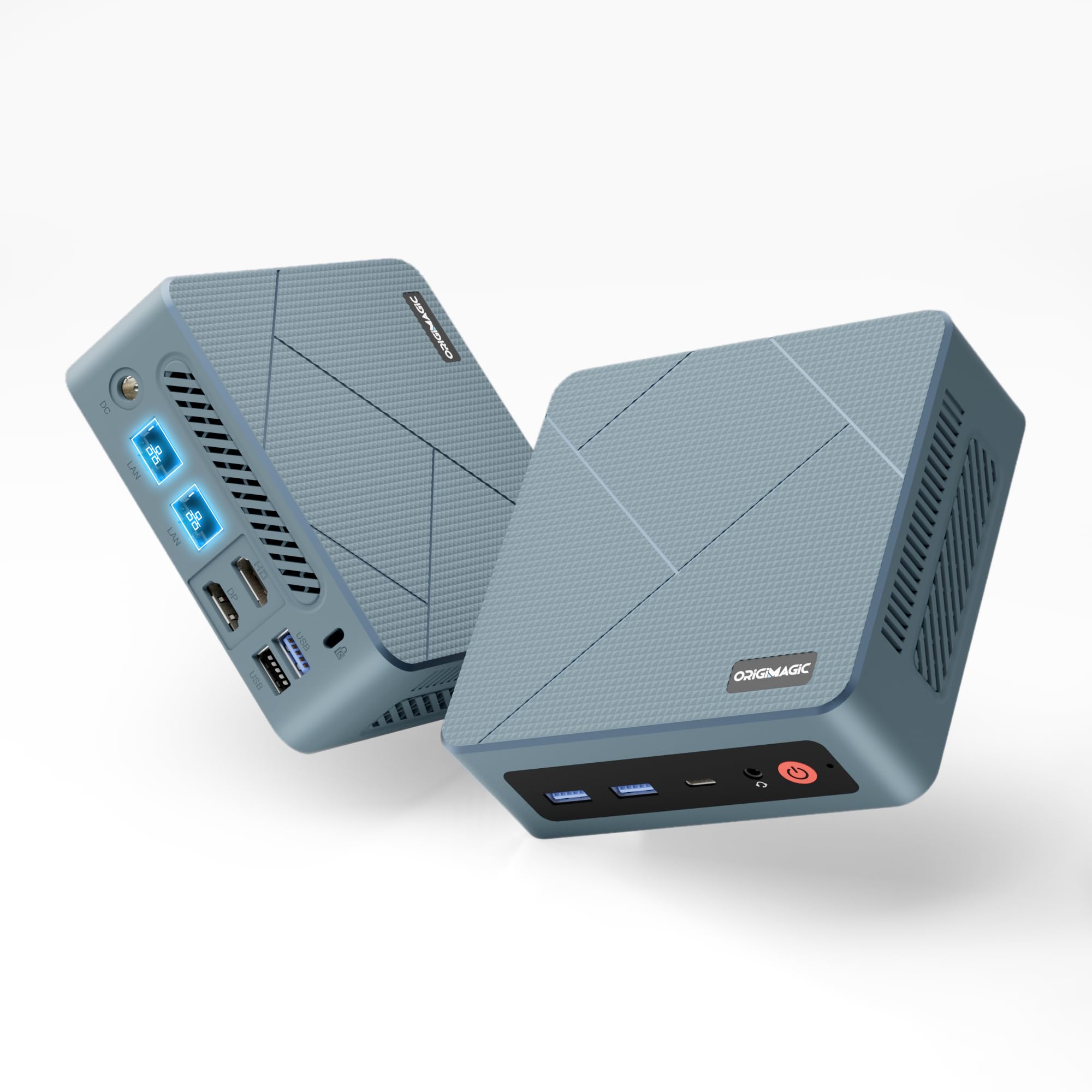 origimagic C4 SE Mini PC, Ryzen 5 3500U, 8GB DDR4 RAM 256GB SSD | Triple Display Mini Desktop Computer,Dual Gigabit Ethernet,WiFi 5,BT5.0,Adatto per casa & ufficio